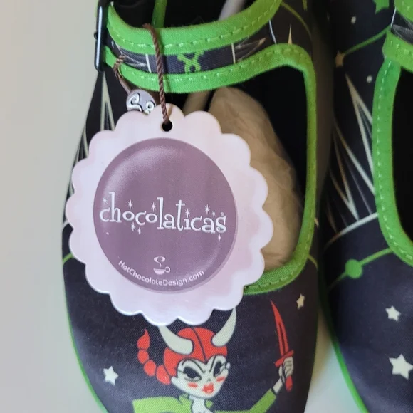 Hot Chocolate Chocolaticas Zodiac Taurus Mary Janes, BNWT, Size 35 - Picture 11 of 11